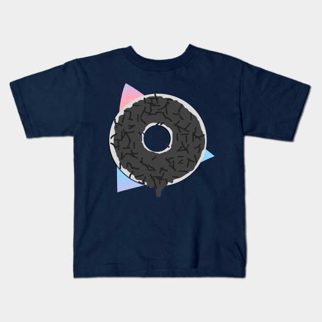 grey doughnut 2 Kids T-Shirt by swiftjennifer